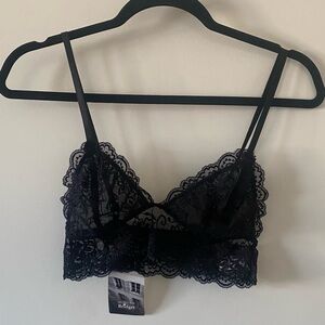 No Rest for Bridget Black Lace Bralette NWT‎